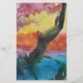 Het meisje briefpapier