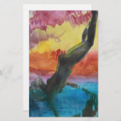 Het meisje briefpapier (Voorkant / Achterkant)