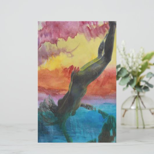 Het meisje briefpapier (Staand voorkant)