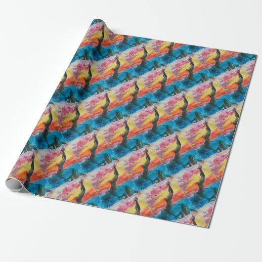 Het meisje cadeaupapier (Uitgerold)