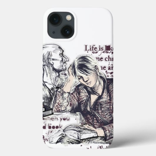 Het meisje dat een boek leest Case-Mate iPhone case (Achterkant)