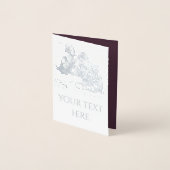 Het meisje dat een boek leest folie kaarten (Voorkant)