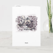 Het meisje dat een boek leest kaart (Achterkant)