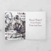 Het meisje dat een boek leest kaart (Binnen)