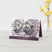 Het meisje dat een boek leest kaart (Gele Bloem)