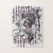 Het meisje dat een boek leest legpuzzel (Verticaal)