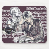 Het meisje dat een boek leest muismat (Voorkant)