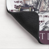 Het meisje dat een boek leest muismat (Hoek)