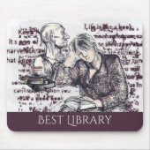 Het meisje dat een boek leest muismat (Voorkant)