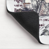 Het meisje dat een boek leest muismat (Hoek)