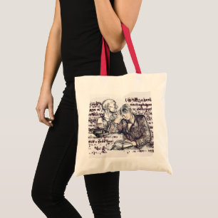 Het meisje dat een boek leest tote bag