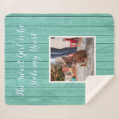 Het meisje dat mijn hartfoto stal sherpa deken (Voorkant (horizontaal))