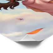 Het meisje dat naar de vliegers kijkt perfect poster (Hoek)
