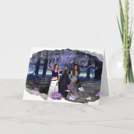 Het meisje, de Moeder en het Oud wijf Kaart (Voorkant)