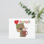 Het meisje draagt de Liefde van de Cacao Briefkaart (Staand voorkant)