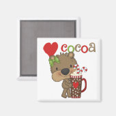 Het meisje draagt de Liefde van de Cacao Magneet (Voorkant / Achterkant)