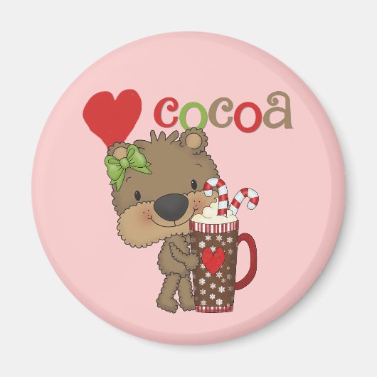 Het meisje draagt de Liefde van de Cacao Magneet (Voorkant)