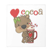 Het meisje draagt de Liefde van de Cacao Notitieblok (Voorkant)