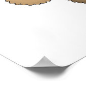 Het meisje draagt de Liefde van de Cacao Poster (Hoek)