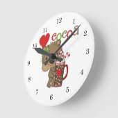 Het meisje draagt de Liefde van de Cacao Ronde Klok (Hoek)