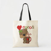 Het meisje draagt de Liefde van de Cacao Tote Bag (Voorkant)