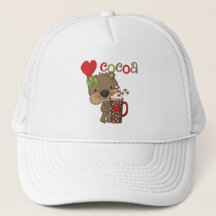 Het meisje draagt de Liefde van de Cacao Trucker Pet