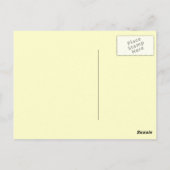 Het meisje draagt Gek voor Cacao Briefkaart (Achterkant)