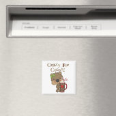 Het meisje draagt Gek voor Cacao Magneet (Insitu (Vaatwasser))