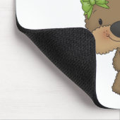 Het meisje draagt Gek voor Cacao Muismat (Hoek)