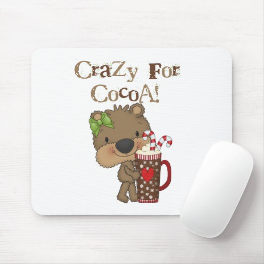 Het meisje draagt Gek voor Cacao Muismat (Met muis)