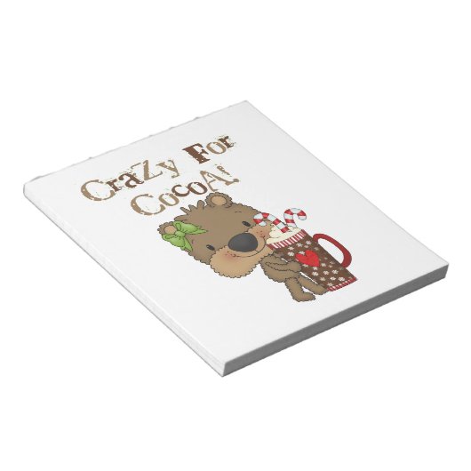 Het meisje draagt Gek voor Cacao Notitieblok (Schuin)