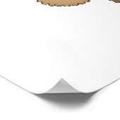 Het meisje draagt Gek voor Cacao Poster (Hoek)