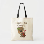 Het meisje draagt Gek voor Cacao Tote Bag (Voorkant)