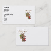 Het meisje draagt Gek voor Cacao Visitekaartje (Voorkant / Achterkant)