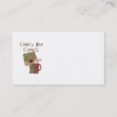 Het meisje draagt Gek voor Cacao Visitekaartje (Achterkant)