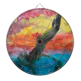 Het meisje en de dolfijn dartbord