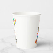 Het meisje en de pinguïn feest papieren bekers (Rechts)