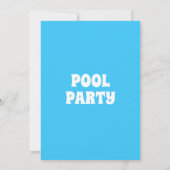 Het meisje en de pinguïn's pool party kaart (Achterkant)