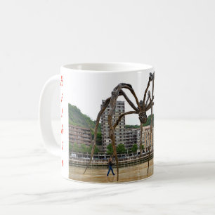 "Het meisje en de spin." Fantastisch. Koffiemok