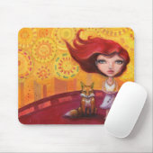 Het meisje en de vos muismat (Met muis)