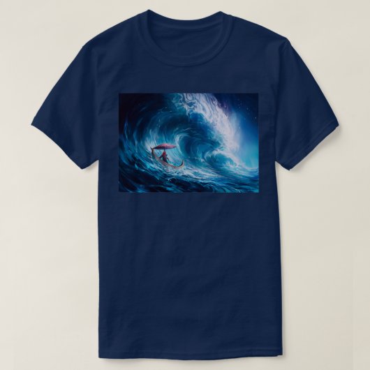 Het meisje en het Zee T-shirt (Design voorkant)