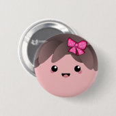 Het meisje | Geslacht over babymeisjes Ronde Button 5,7 Cm (Voorkant /achterkant)