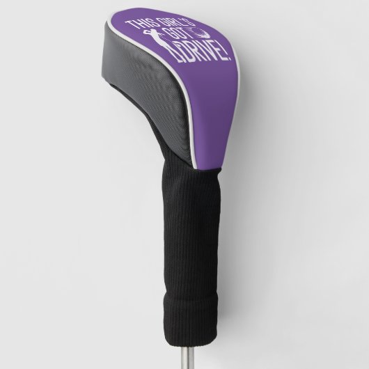 Het meisje heeft drive golfheadcover (Schuin)