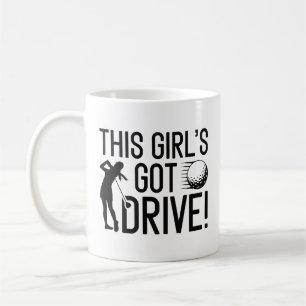 Het meisje heeft drive koffiemok