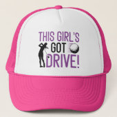 Het meisje heeft drive trucker pet (Voorkant)