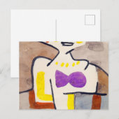 Het meisje in het noorden, 1939, door Paul Klee Briefkaart (Voorkant / Achterkant)