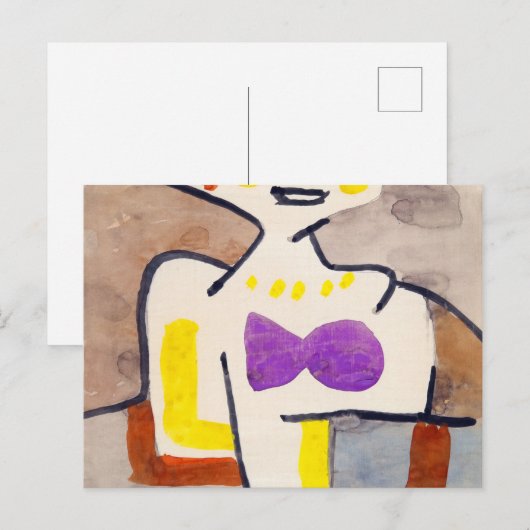 Het meisje in het noorden, 1939, door Paul Klee Briefkaart (Voorkant / Achterkant)