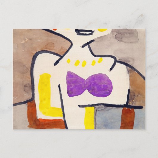 Het meisje in het noorden, 1939, door Paul Klee Briefkaart (Voorkant)