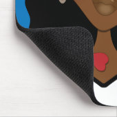 Het meisje in het Pet Mousepad Muismat (Hoek)