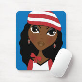 Het meisje in het Pet Mousepad Muismat (Met muis)